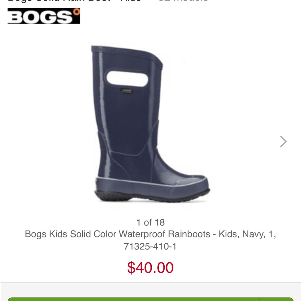 Bogs boots, Navy Blue kids
